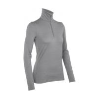 Icebreaker Tech Top Long Sleeve Half Zip Women metro heather