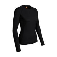 icebreaker oasis long sleeve crewe women black