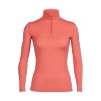 icebreaker oasis long sleeve half zip women tulip