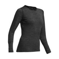 Icebreaker Oasis Long Sleeve Crewe Stripe Women black