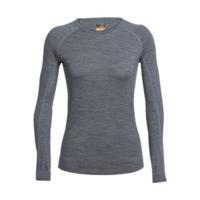 icebreaker bodyfitzone zone long sleeve crewe women gritstone heather