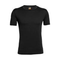 icebreaker oasis short sleeve crewe men black