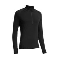 icebreaker zone long sleeve half zip men black monsoon