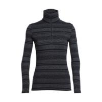 Icebreaker Vertex Long Sleeve Half Zip Icon Fairisle Women jet heather