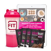 IdealLean x4 Protein Sample Packs, Free Shaker and 28 Protein Recipe e-Book - Child