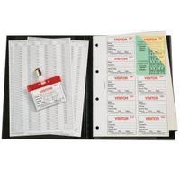 identibadge black visitors book value pack ibvbsys300