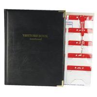 Identibadge Visitors Book With 100 Inserts10 Pockets10 Visitor