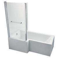 Ideal Standard Imagine LH Acrylic Rectangular Shower Bath Front Panel & Screen (L)1700mm (W)850mm