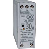 Idec PS5R-SC12 Slim Line DIN Rail Power Supply 12VDC 2.5A 30W 1-Phase