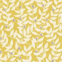 Ideco Home Ola Yellow Leaf Mica Wallpaper