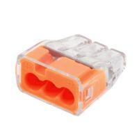 ideal orange 32a push in wire connector pack of 100