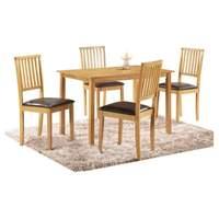 Ideal Furniture Celebes 110cm Dining Table with 4 Chairs