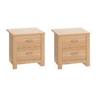 Ideal Furniture Oakland Bedside Table Pair