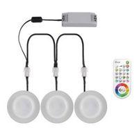 Idual Argon Glass LED Recessed Downlight with Remote 7.3 W Pack of 3