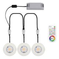 Idual Performa White LED Recessed Downlight with Remote 7.5 W Pack of 3