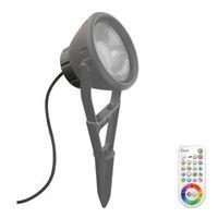 Idual Pallas Grey LED External Spotlight with Remote
