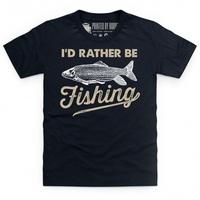 I\'d Rather Be Fishing Kid\'s T Shirt