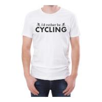 I\'d Rather Be Cycling Men\'s White T-Shirt - L