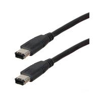 IEEE 1394 Firewire Cable 6pin to 6pin (Black) 2 Metres