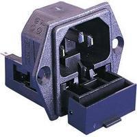 IEC connector C14 ATT.LOV.SERIES_POWERCONNECTORS PF Plug, vertical mount Total number of pins: 2 + PE 10 A Black Bulgin