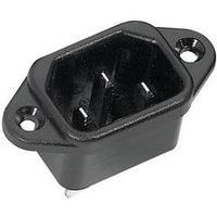 IEC connector C14 ATT.LOV.SERIES_POWERCONNECTORS 42R Plug, vertical mount Total number of pins: 2 + PE 10 A Black K & B