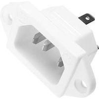 IEC connector C14 ATT.LOV.SERIES_POWERCONNECTORS 781 Plug, vertical mount Total number of pins: 2 + PE 10 A White Kaiser