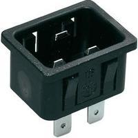 IEC connector C20 ATT.LOV.SERIES_POWERCONNECTORS 767 Plug, vertical mount Total number of pins: 2 + PE 16 A Black Kaiser