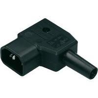 IEC connector C14 ATT.LOV.SERIES_POWERCONNECTORS 748 Plug, right angle Total number of pins: 2 + PE 10 A Black Kaiser 74