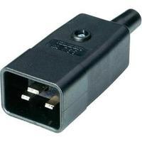 IEC connector C20 ATT.LOV.SERIES_POWERCONNECTORS 765 Plug, straight Total number of pins: 2 + PE 16 A Black Kaiser 765/S