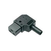 IEC connector C19 ATT.LOV.SERIES_POWERCONNECTORS 737 Socket, right angle Total number of pins: 2 + PE 16 A Black Kaiser