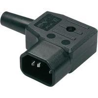 IEC connector C14 ATT.LOV.SERIES_POWERCONNECTORS 747 Plug, right angle Total number of pins: 2 + PE 10 A Black Kaiser 74