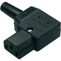 IEC connector C13 ATT.LOV.SERIES_POWERCONNECTORS 790 Socket, right angle Total number of pins: 2 + PE 10 A Black Kaiser