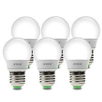 ienon 6 pcs 3w e26e27 led globe bulbs g60 6 smd 210 240 lm warm white  ...