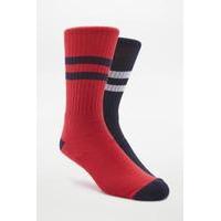 iets frans... Red and Navy Sport Socks Pack, ASSORTED