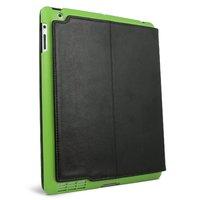 ifrogz summit case for ipad 2 black with green snap in shell