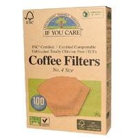 If You Care Coffee Filters No.4 Size - 100 Filters