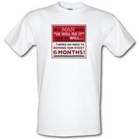 if a man says hell fix it then he will male t shirt