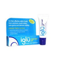 iglu rapid relief gel 8g light blue packet non p