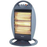 igenix 1200w halogen heater 3 heat settings 220v grey ig9512
