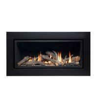 Ignite Pinnacle Black Remote Control Inset Gas Fire