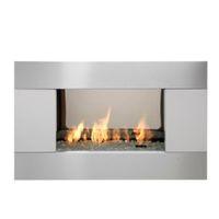 Ignite Pittsburgh Brushed Steel Manual Control Inset Gas Fire