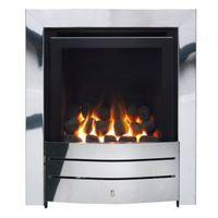 Ignite Maine Chrome Effect Manual Control Inset Gas Fire