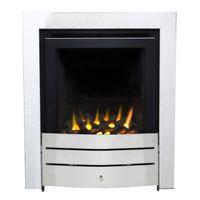 Ignite Maine Chrome Effect Manual Control Inset Gas Fire