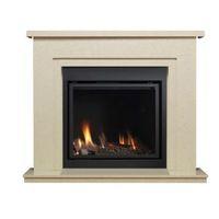 Ignite Cream & Black Remote Control Gas Fire