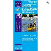 IGN Maps \'TOP 25\' Series: 2939 OT Gorges de l\'Ardeche/ Bourg-st-Andeol Map