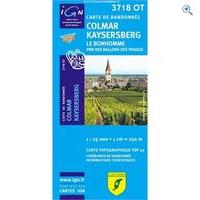 IGN Maps \'TOP 25\' Series: 3718 OT Colmar/Kaysersberg/Le Bonhomme/Pnr des Ballons des Vosges (Club Vosgien) Map