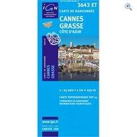 IGN Maps \'TOP 25\' Series: 3643 ET Cannes/ Grasse/ Cote d\'Azur Map