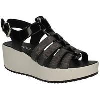 Igi amp;co 7822 Wedge sandals Women Black women\'s Sandals in black