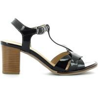igi ampco 3853 high heeled sandals women black womens sandals in black