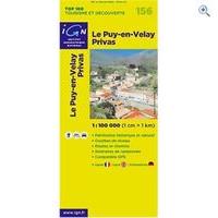 IGN Maps \'TOP 100\' Series: 156 Le Puy-en-Velay / Privas Folded Map